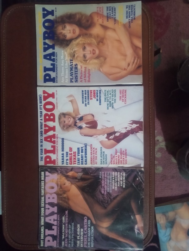 vintage 1984 Playboy Magazines