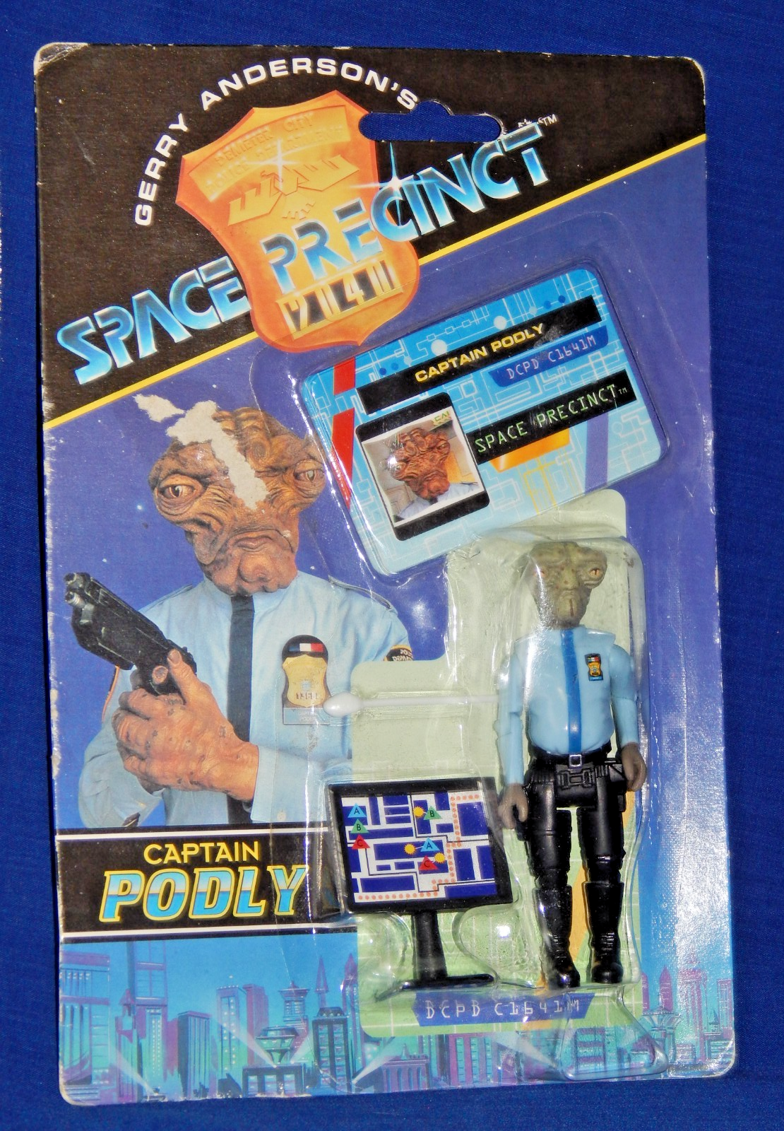 Gerry Anderson's Space Precinct Captain Podly Figure - Vivid 1994 - New