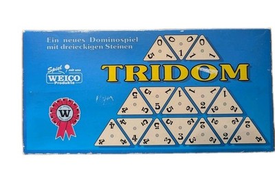 Weico Tridom Dominospiel mit dreieckigen Steinen Gesellschaftsspiel 
