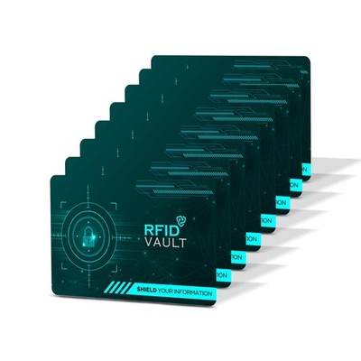 RFID VAULT 8er Set NFC Block Karte Anti-Phishing Schutz EC Kreditkarte Ausweis