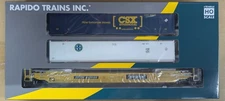 Rapido HO Scale ~ New ~ 53' Husky-Stack Well Container Car TTX #645088 ~ 401061