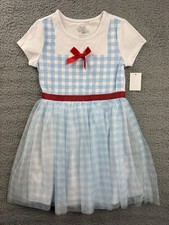 Girls Youth Small 6/7 Light Blue Wizard of Oz Dorothy Tulle Character Dress