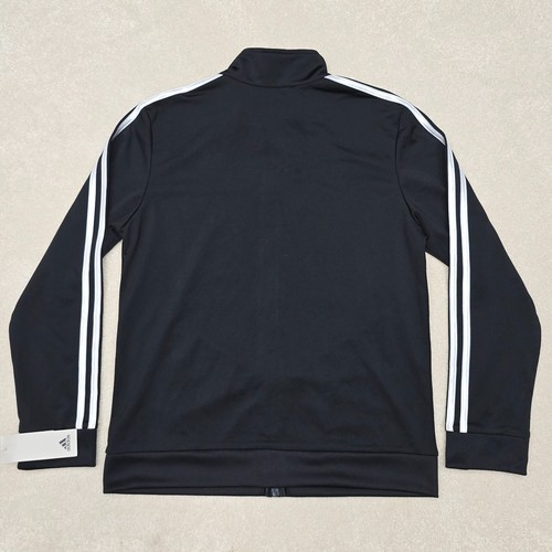 Adidas Essentials Boy 3-Stripes Track Jacket Color Black Youth X Large (18/20) - Picture 2 of 10