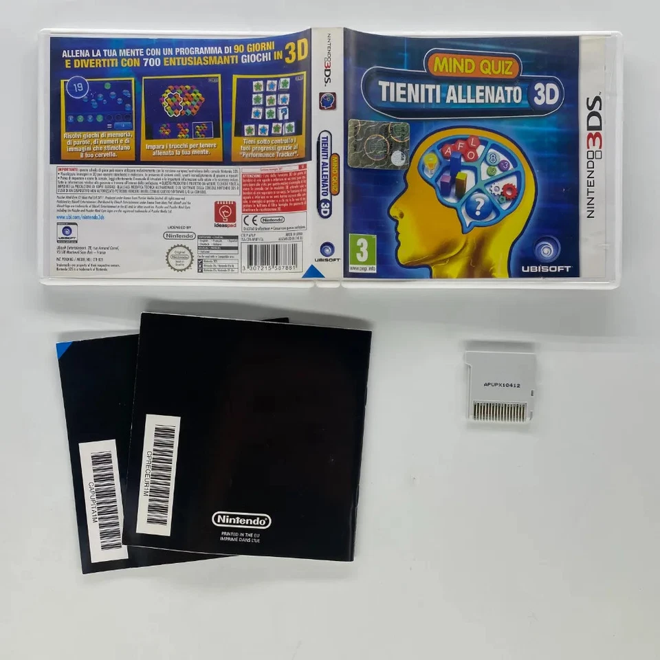 Mind Quiz: Tieniti Allenato 3D - Nintendo DS - Usato - Gioco in Italiano - PAL - Immagine 4 di 4