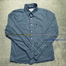 Abercrombie  Fitch Long Sleeve Mens XXL Shirt Striped Moose Button up Vintage