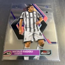 Nicolò Fagioli Rookie Juventus 2023 Topps Finest UEFA CL Card Sleeve Included. rookie card picture