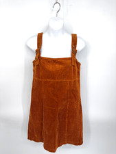 Forever 21 Corduroy Mini Pinafore Dress Size L Fall Fashion Autumn Y2K 90s