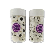2 Bottles Edible Candy Eyeballs Eyes Cake Cupcake Toppers Cookie Decorations ...