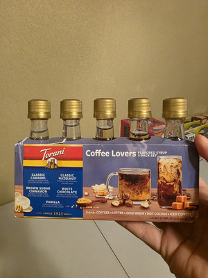Torani Mini Coffee Lovers Syrup Sampler - Please Read Description.