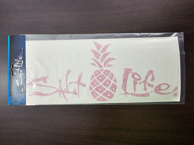 Salt Life Pineapple Decal Pink Medium Vinyl Sticker SAD973 12.75x5.5 NIP $12 MSR