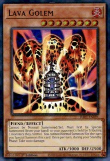 Lava Golem Super Rare 25th Anniversary Rarity Collection RA01-EN001 NM