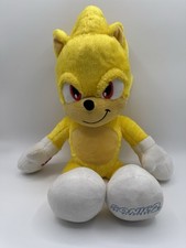 Build A Bear BAB Super Sonic 17" Plush Sonic Hedgehog SOUND WORKS 2023