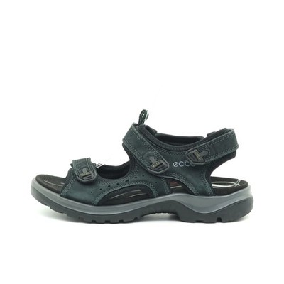 ECCO Damen Sandalen EU 37 Offroad Schwarz Nubukleder Outdoor Trekking-Sandalen