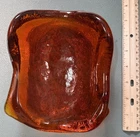 Blenko(?) Free Form Glass Amoeba Shape