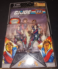 G.I. Joe 25th Anniversary Action Figure and Comic Pack Tomax and Xamot Brand New