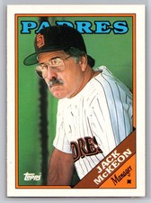 1988 Topps Traded #69T Jack McKeon Manager San Diego Padres MLB Baseball