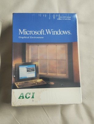 Vintage Microsoft Windows Graphical Environment For DOS Sealed 
