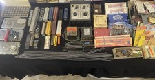 Vintage Model Train Parts Lot - Cars, Track, Transformers, Tools, Hardware