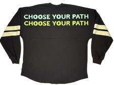 Disney Star Wars Mandalorian Spirit Jersey Grogu "Choose Your Path" Size Large