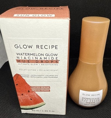 Glow Recipe Niacinamide Hue Drops Tinted Serum  SUN GLOW  1.35 FOz