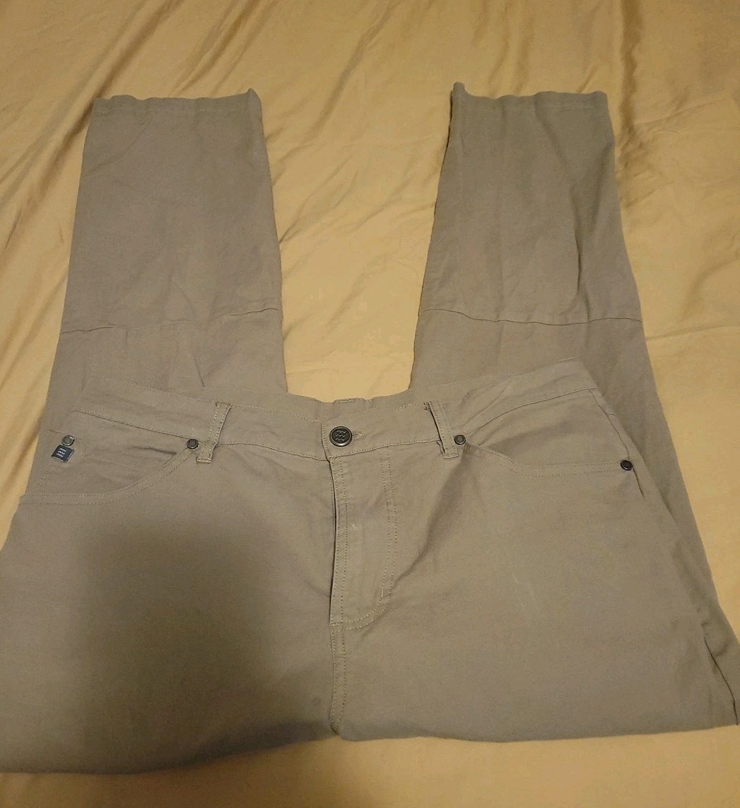 Free Fly Pants Mens 34x30 Khaki Nomad Performance Golf Stretch Performance Chino