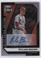 2021 Panini Elite Extra Edition Signatures McCade Brown #104 Auto 09gj