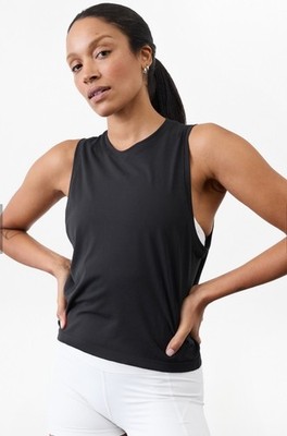 Athleta In motion seamless relax tank- small- black- nwot-