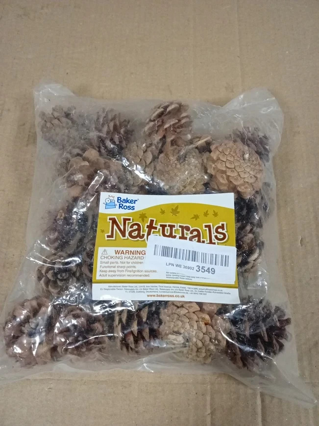 Baker Ross AF923 Natural Pine Cones Ideal Arts & Crafts Projects Decoration New