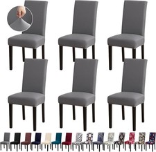 Chair Covers, Stretch Kitchen Dining Room Chair Covers Set of 6,