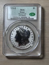 2023-S Reverse Proof Morgan Dollar CAC PR70 First Delivery