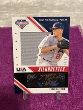 2020 Panini USA Baseball Stars & Stripes Ethan McElvain Silhouettes Auto #d/85