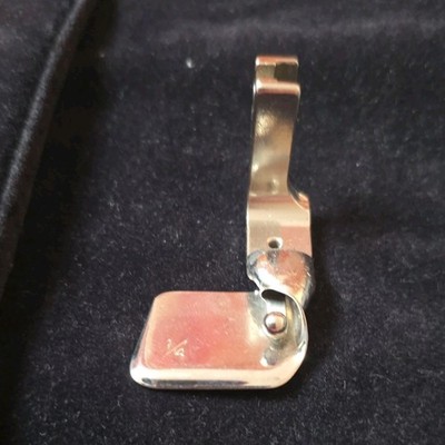 Metal Presser Foot #9 Quarter Inch Attachment for Universal Sewing Machines