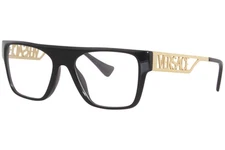 Versace VE3326U GB1 Eyeglasses Frame Men's Black Full Rim Rectangle Shape 55mm