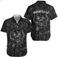 Rock Dog Clothing Motorhead Hawaiian Shirt, Short Sleeve Summer Shirt For Men