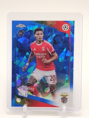 RICHARD RIOS 2025-26 TOPPS CHROME UEFA SAPPHIRE ROOKIE #16 SL BENFICA Q5332