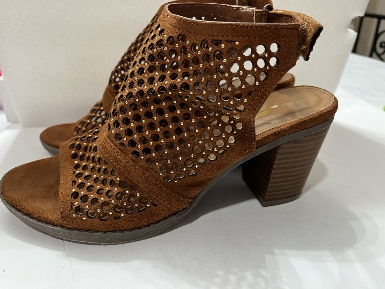 Women’s Cloudwalkers Brown Netting Open-Toe Sandals - 8 | eBay