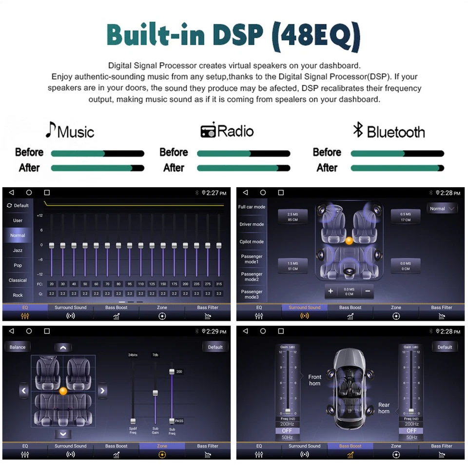 2GB+32GB 7" Für KIA Ceed 2007-2009 Autoradio Android 13 Carplay GPS Navi WIFI BT - Bild 4 von 4