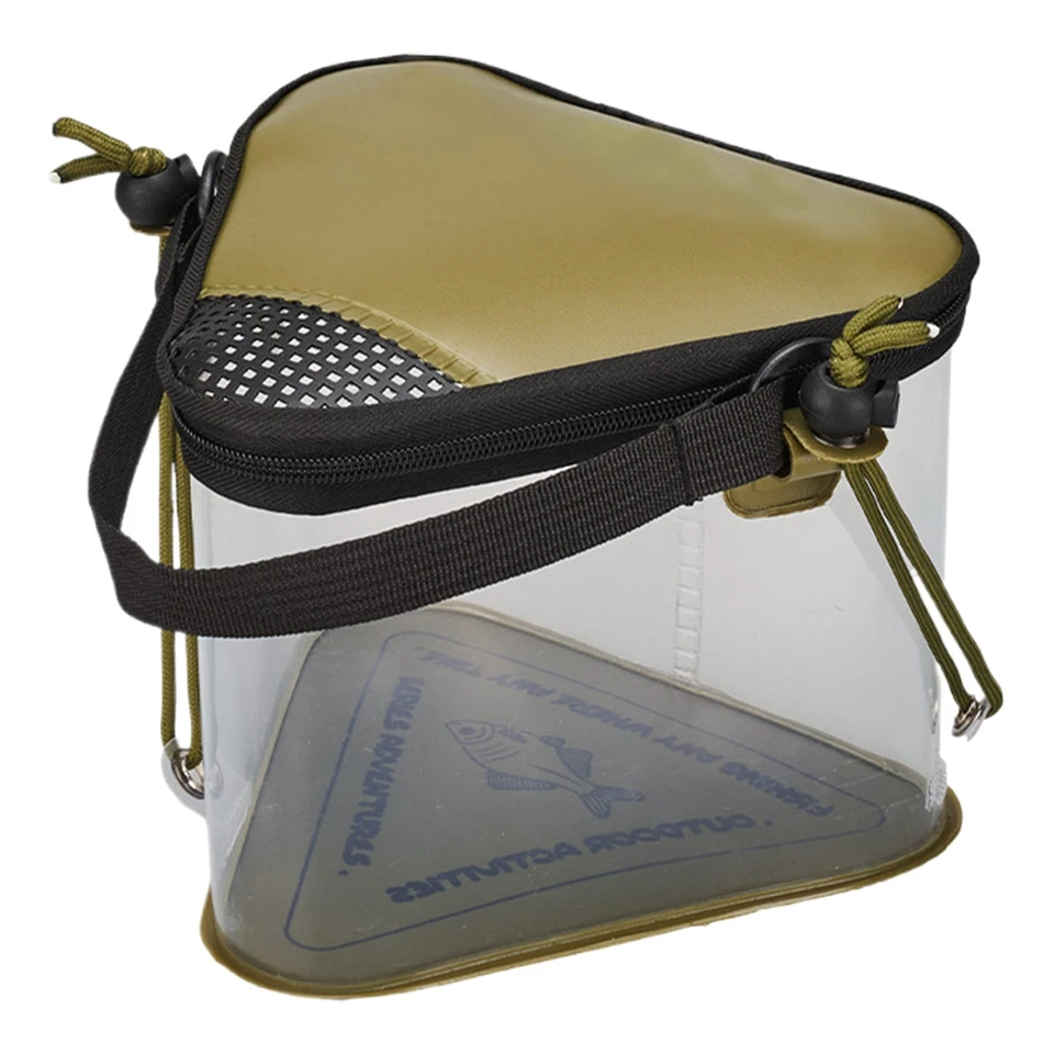 Live Bait Bucket Folding Live Fish Lure Bucket With Aeration Hole Portable  - image 2 of 4