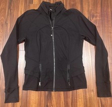 Lululemon Define Jacket Black Luon Full Zip Jacket Yoga Workout Women s Size 10