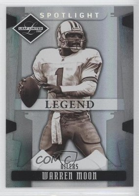 2008 Leaf Limited Legend Spotlight Silver 3/99 Warren Moon #193 HOF 02v3