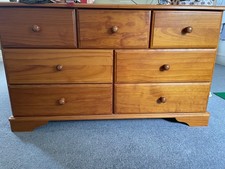pine chest of drawers seven small drawers great condition