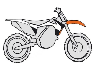 Kit En Plastique Polisport Compatible Avec KTM SX 85 13-17 Orange/Blanc - Photo 1/2