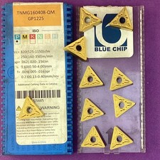 10pc BLUE CHIP TNMG 160408-QM TNMG 332-QM Carbide Inserts GP1225 Machinist