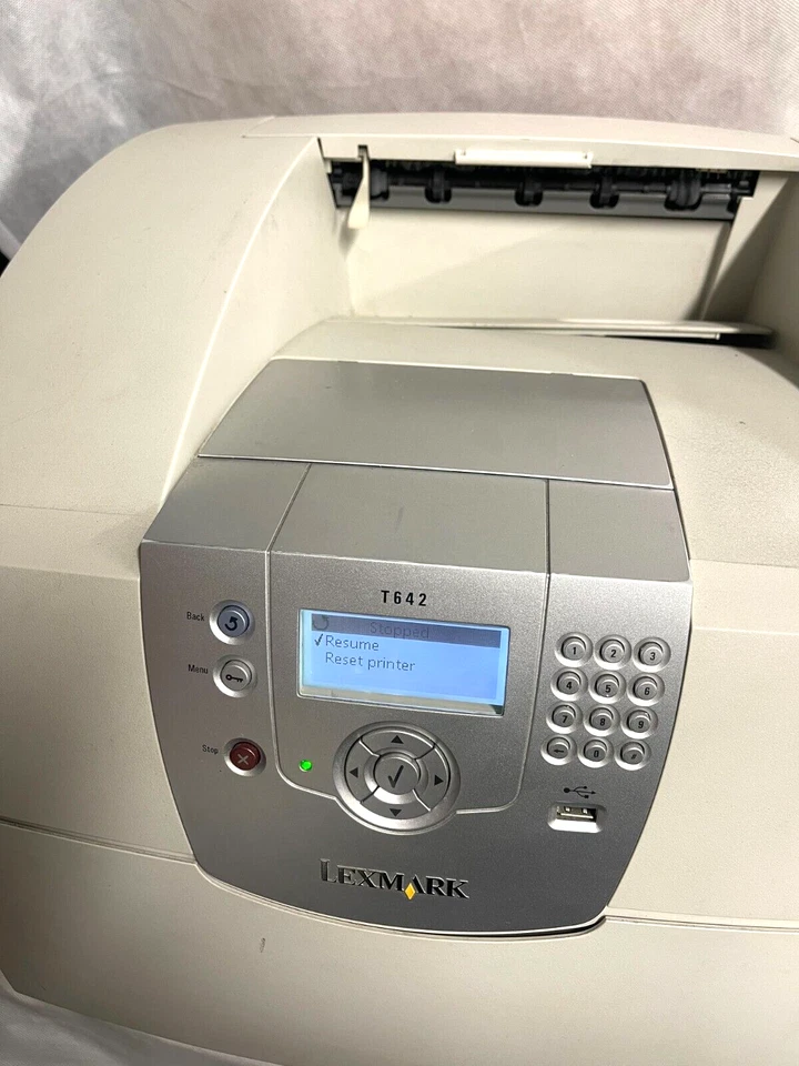 Lexmark T642N A4 Mono Laser Printer - Image 2 of 4