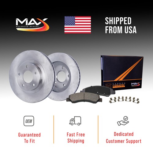 Rear Brake Rotors + Ceramic Pads for 20152019 Hyundai Sonata Kia