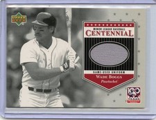 2001 UPPER DECK MINOR LEAGUE BASEBALL CENTENNIAL WADE BOGGS GAME WORN UNIFORM