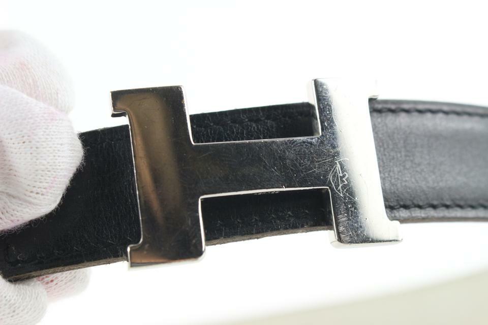 Hermès 24mm Reversible H Logo Belt Kit Silver Constance  display picture 1