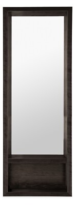 ROOM & BOARD ENTRYWAY  LOFT MIRROR  with SHELF, ASH with CHARCOAL STAIN