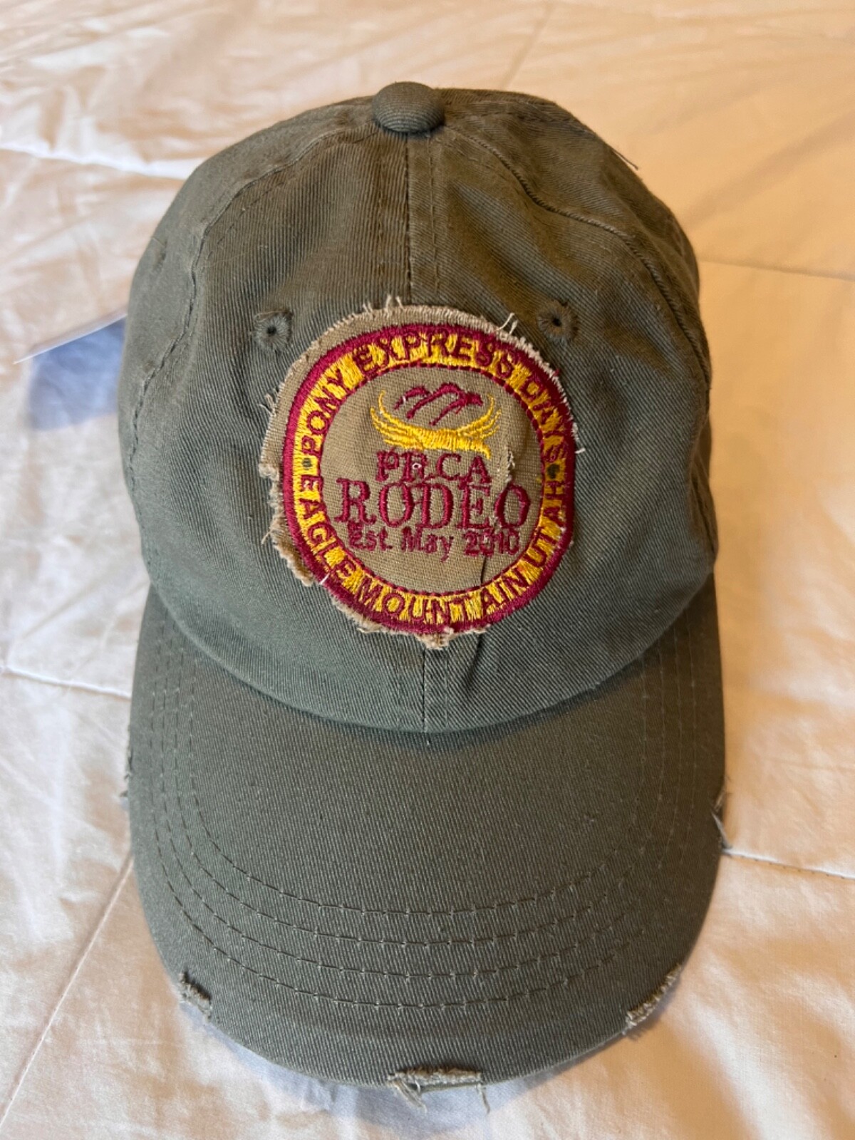 Cappello da baseball Eagle Mountain Utah pony Express Days PRCA Rodeo nuovissimo