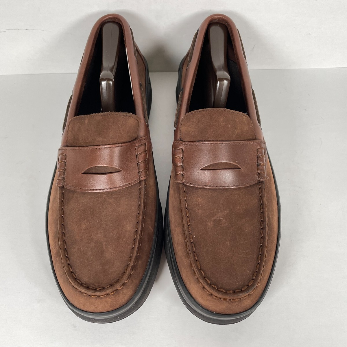 Bass Ketch Penny Loafers Mens Size 8 M Brown Nubuck Slip On Casual Shoes Preppy Mens Lexington Penny Loafer Light brown | G.H. Bass main image 3